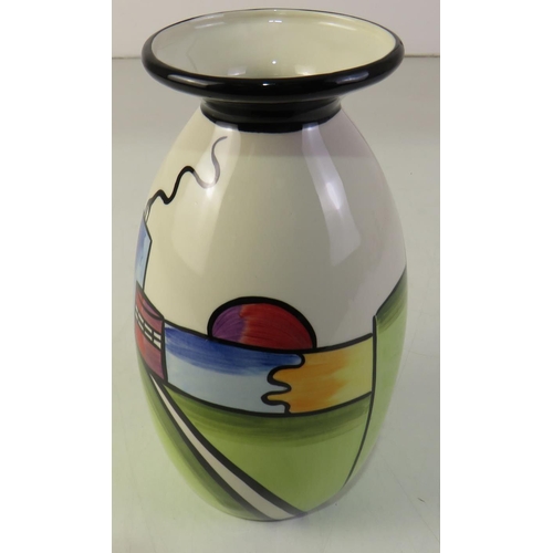 162 - Lorna Bailey lipped vase - deco house