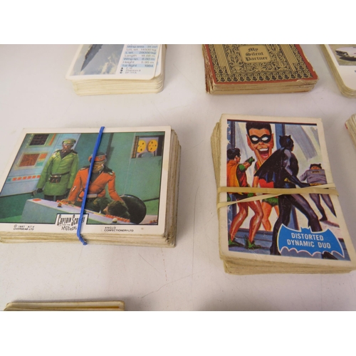 54 - ABC & Topps Gum Trade cards including batman, man from the uncle, partridge family and much more