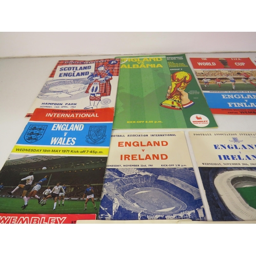 57 - Job lot of football programmes - all England 1950's onwards