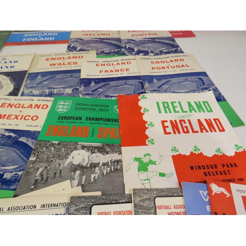 57 - Job lot of football programmes - all England 1950's onwards