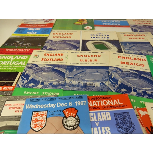 57 - Job lot of football programmes - all England 1950's onwards