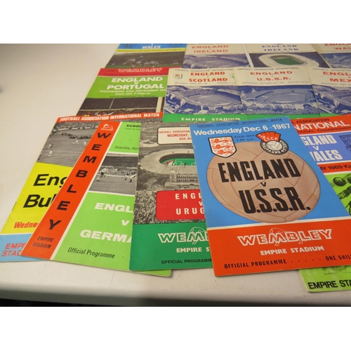 57 - Job lot of football programmes - all England 1950's onwards