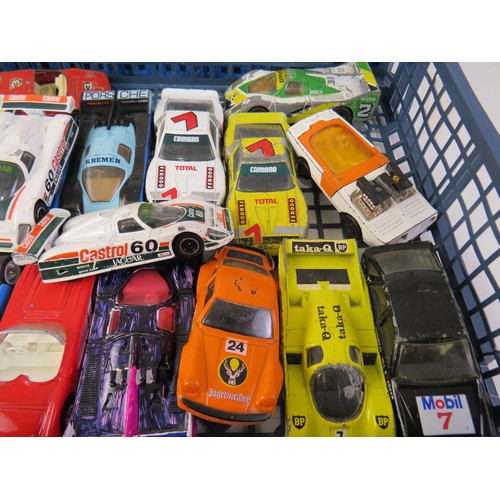 404 - Two trays of diecast includes vintage Matchbox and Corgi.