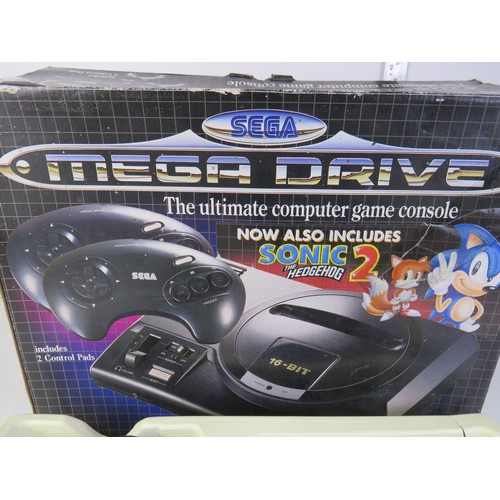 9 - Boxed Sega Mega Drive 16 Bit Console