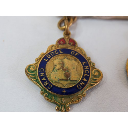 83 - Three vintage masonic fob medals includes Justice, Truth & Philanthropy medal.