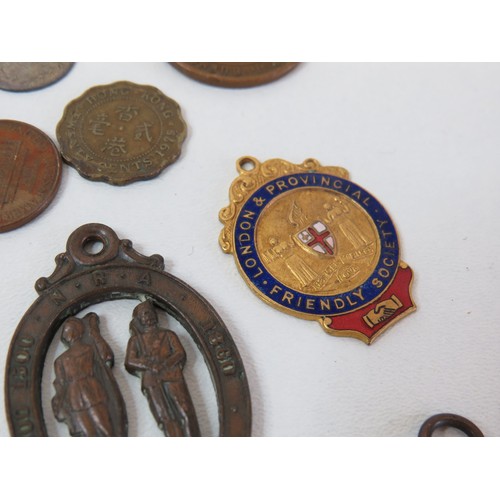 84 - Collection antique & vintage assorted badges and fobs includes vintage, Masonic, National Rifle asso... 