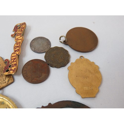 84 - Collection antique & vintage assorted badges and fobs includes vintage, Masonic, National Rifle asso... 