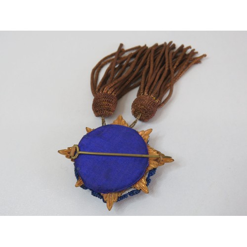 95 - Vintage enamelled Merit medal with tassels.