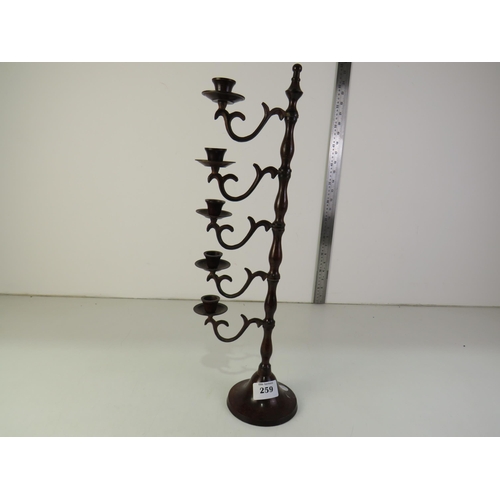 259 - Multi tiered candelabra with adjustable arms