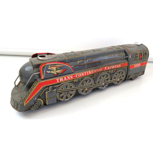 263 - 1960's Japan toy tin train 