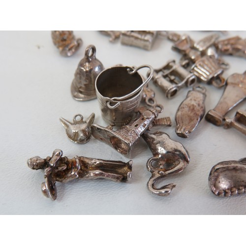 103 - 20 Silver charms