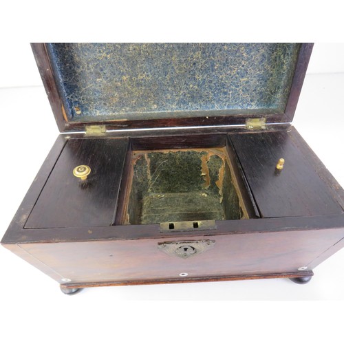 114 - Antique tea caddy