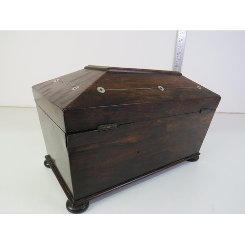 114 - Antique tea caddy