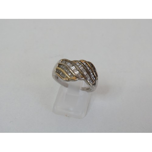 241 - Boxed ladies silver dress ring