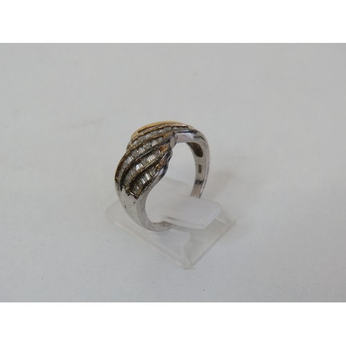 241 - Boxed ladies silver dress ring