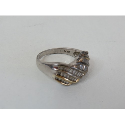 241 - Boxed ladies silver dress ring