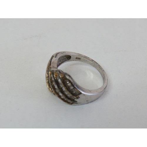 241 - Boxed ladies silver dress ring