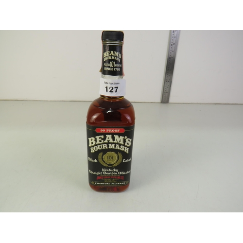 127 - Bottle of Beam bourbon US - age 101 export