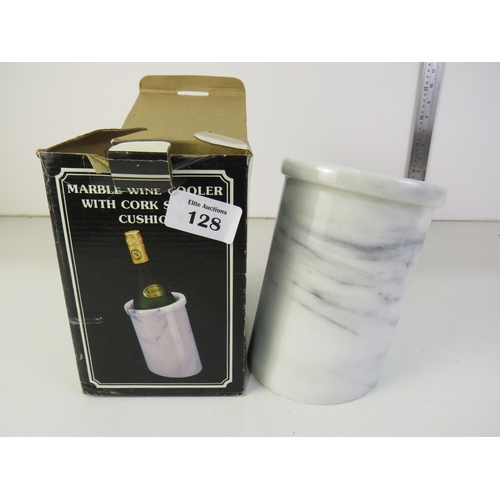 128 - Marble wine cooler with original box