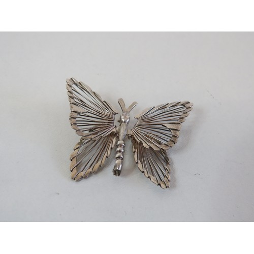 214 - Tianguis Jackson 925 silver butterfly brooch boxed as new.