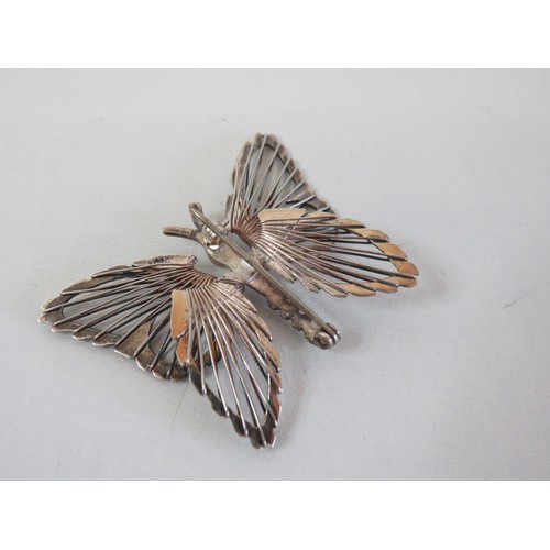 214 - Tianguis Jackson 925 silver butterfly brooch boxed as new.