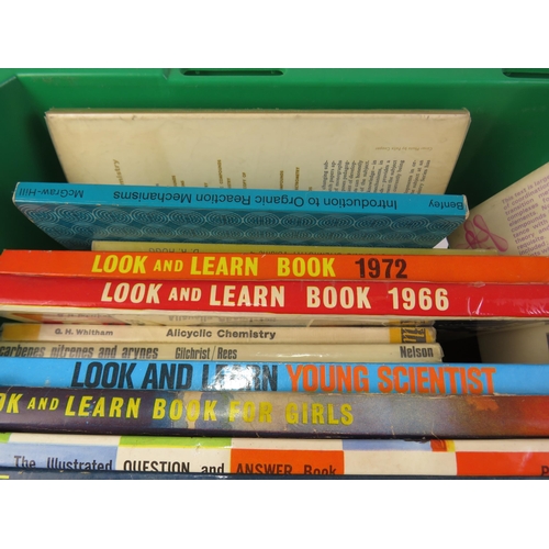 307 - Assortment of vintage books to include Chemistry, Look & Learn, Loco Spotters, Science, Horses etc