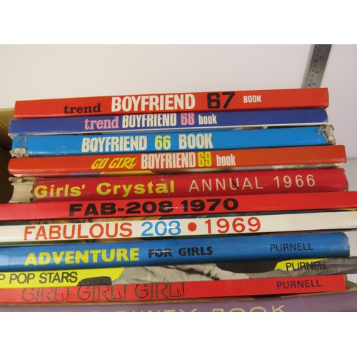 315 - 20 Girl Annuals to include Teen Beat, Fabulous, Trend, Pop Stars, School Girl Stories, 