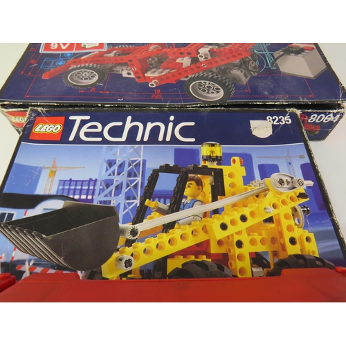 135 - Two Technic Lego sets and one case of loose - all unchecked