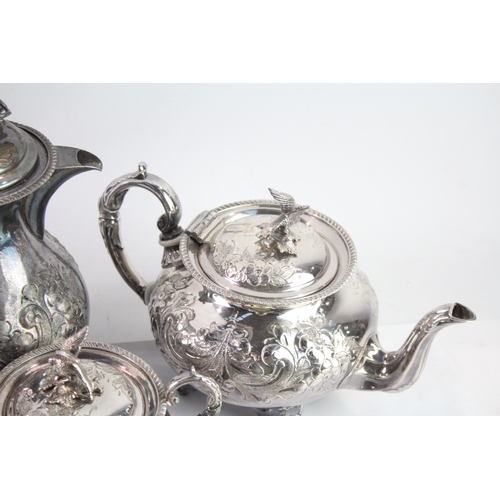 479 - Vintage Silver Plate Ware Inc Victorian Style Teapot Tea Service 3800G