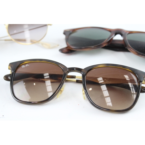 498 - Collection Of Designer Rayban Sunglasses Inc Cased  X 5