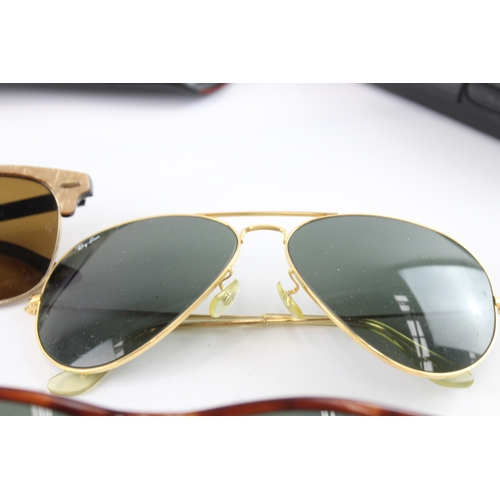 501 - Collection Of Designer Rayban Sunglasses Inc Cased  X 5