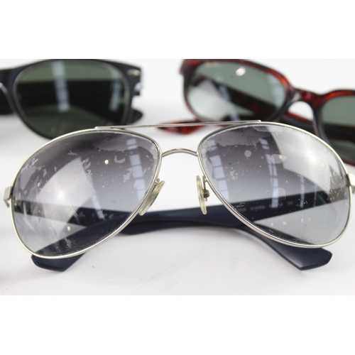 516 - Collection Of Designer Rayban Sunglasses Inc Cased  X 5