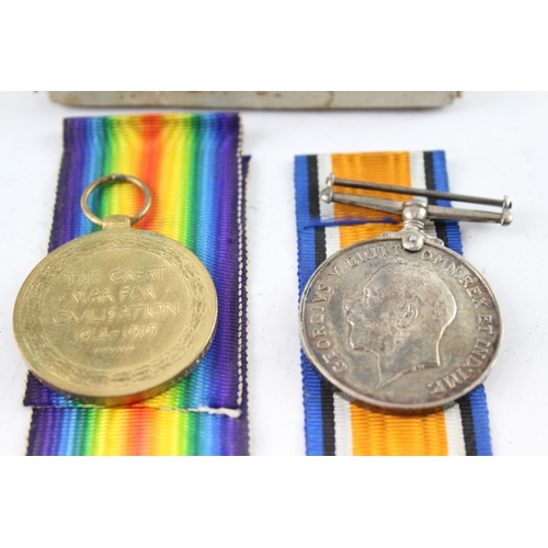 530 - Boxed WWI Medal Pair 3796 Pte Rc Howlett Norfolk R