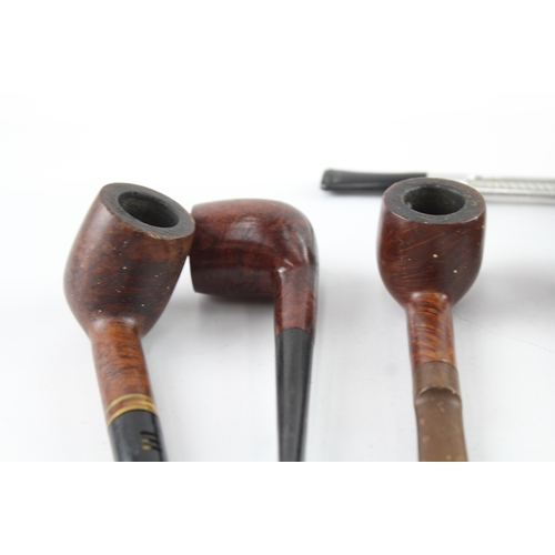 538 - Vintage Smoking Pipes Estate Inc Carved, Branded, Plated Joblot