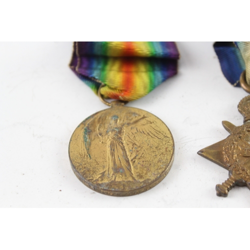 549 - WWI 1914-15 Star Medal Trio 06686 Pte A Woodroffe Aoc