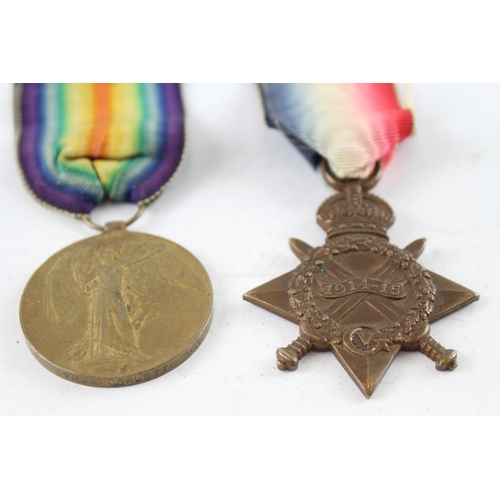 555 - WWI 1914-15 Star & Victory Medal, Star W Corlett Std Mfa, Victory Dvr A Corlett