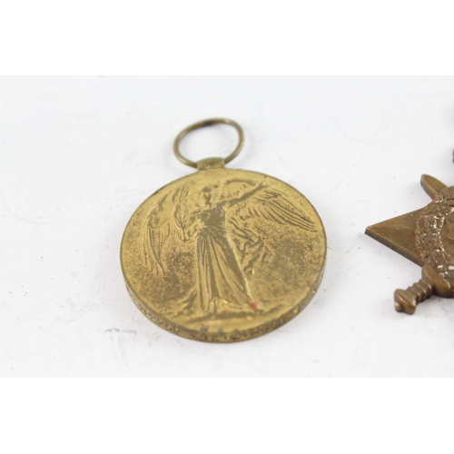 562 - WWI 1914-15 Star & Victory Medal M2-102745 Pte L Hughes Asc