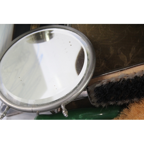 599 - Vanity Collectables Inc Mirror, Travel, Table Brush Etc