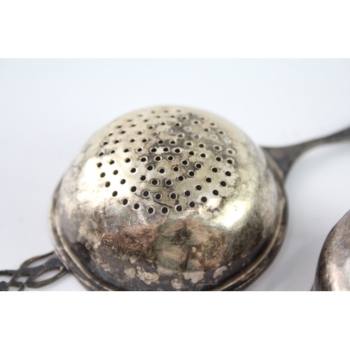 633 - Vintage Hallmarked .925 Sterling Silver Strainer W/ Bowl (63G)