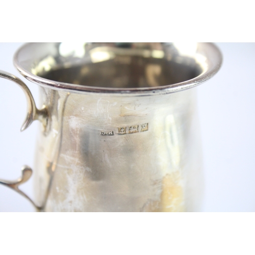 638 - Vintage Hallmarked .925 Sterling Silver Plain Christening Cup (89G)