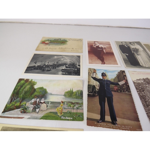 163 - Collection of social history postcards- sixty cards