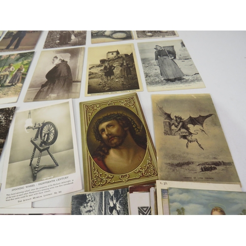 163 - Collection of social history postcards- sixty cards