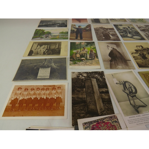 163 - Collection of social history postcards- sixty cards