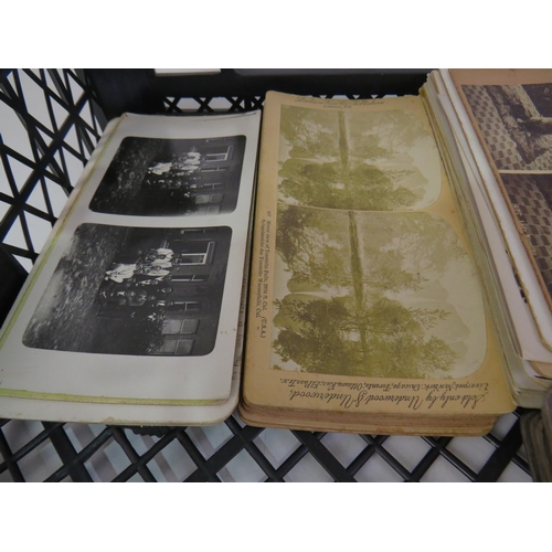 182 - Job lot of antique stereoscope cards