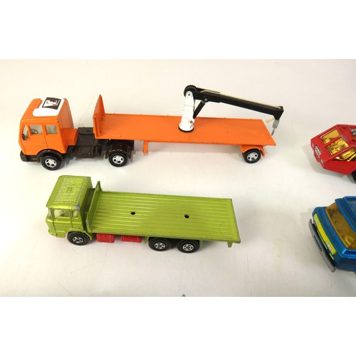 268 - Diecast toys includes Matchbox, trucks, Car Transporters etc