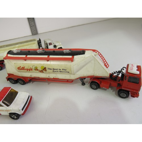 272 - Diecast trucks, Corgi, Matchbox and Britains Land Rover.