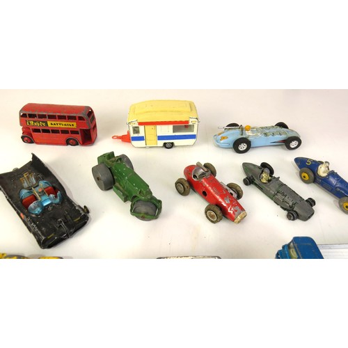 274 - Vintage playworn diecast includes Dinky and Corgi.