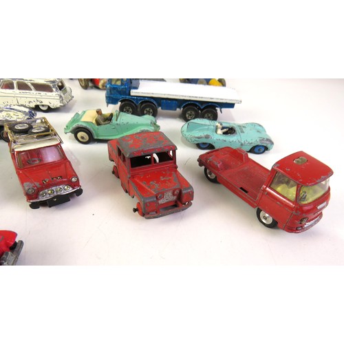 274 - Vintage playworn diecast includes Dinky and Corgi.