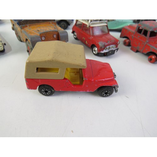 274 - Vintage playworn diecast includes Dinky and Corgi.