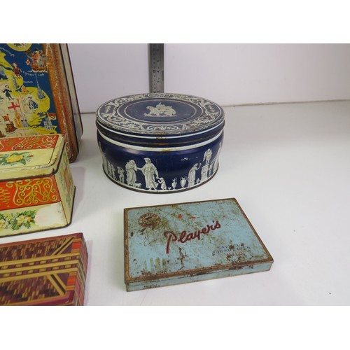 280 - Selection of vintage tins.